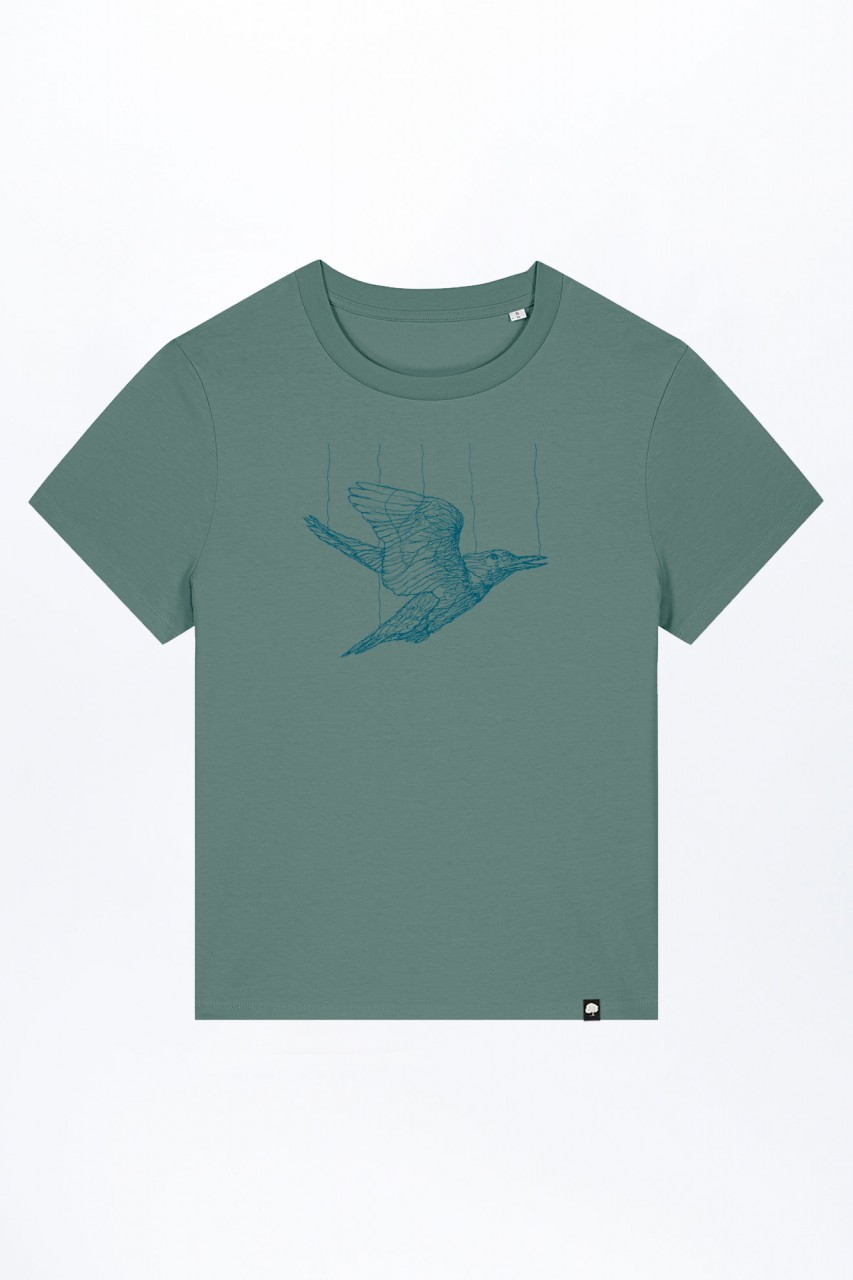 Cat Fight Basic T-Shirt out of Organic Cotton