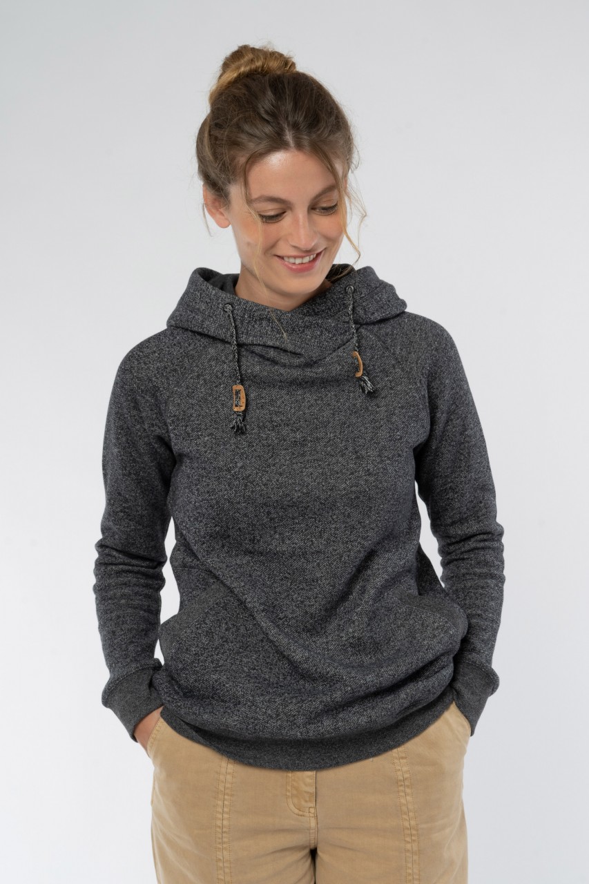 Hoodie aus Baumwolle & recyceltem Polyester günstig online kaufen