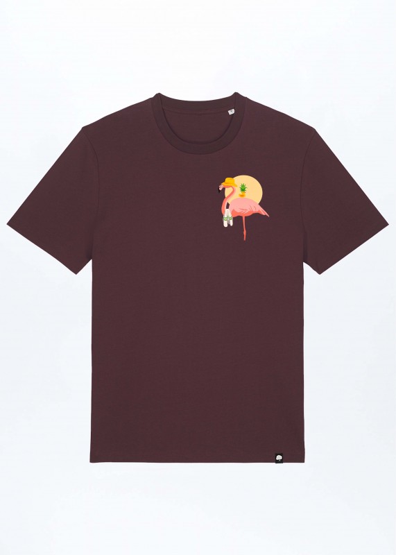Flamingo Summer Basic T-Shirt aus Bio Baumwolle